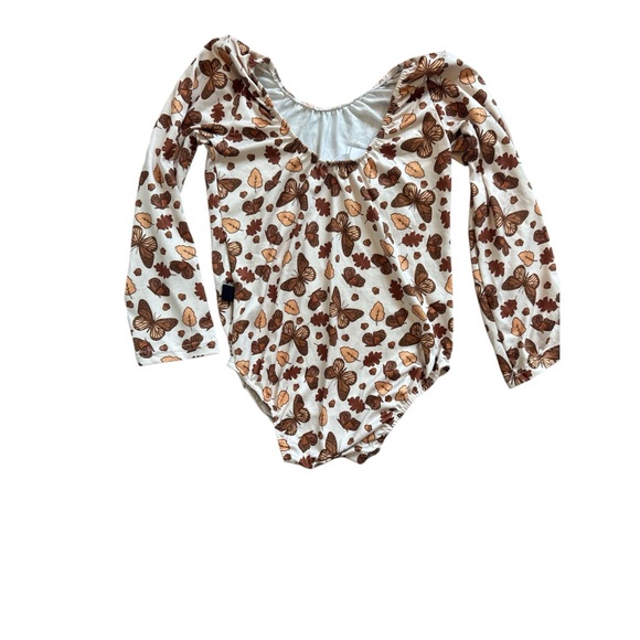 Butterfly Print Dance Leotard Fall Colors by Karolina and Sophia Size 7-8 NWT - Picture 2 of 6